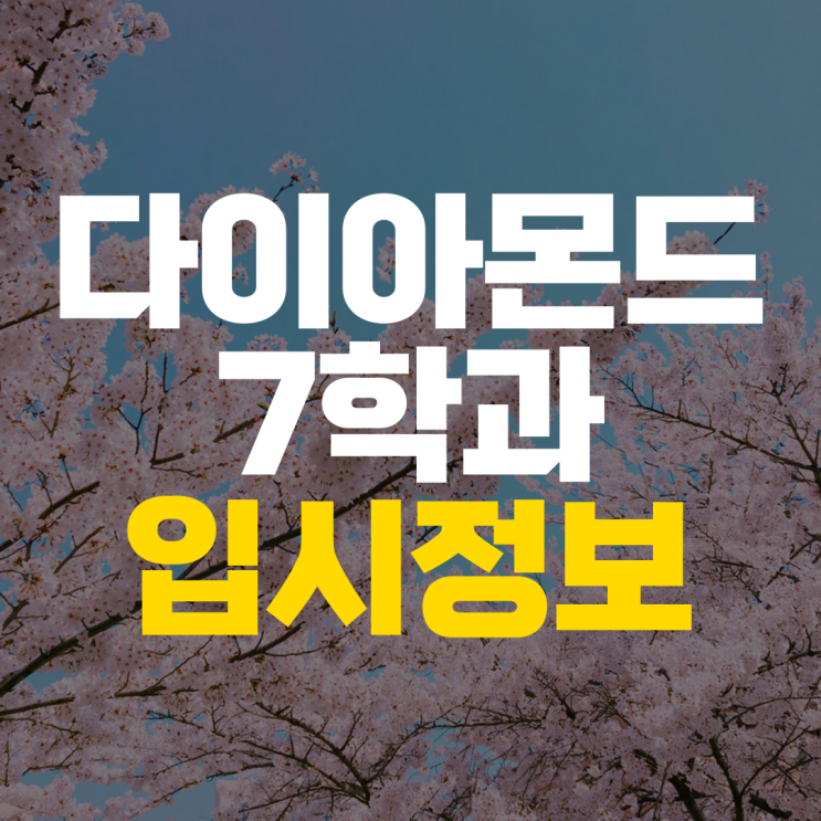  한양대학교 다이아몬드학과 수시 정시 수능 경쟁률 선택과목 대비해 주는 수학 물리 화학 과외 선생님