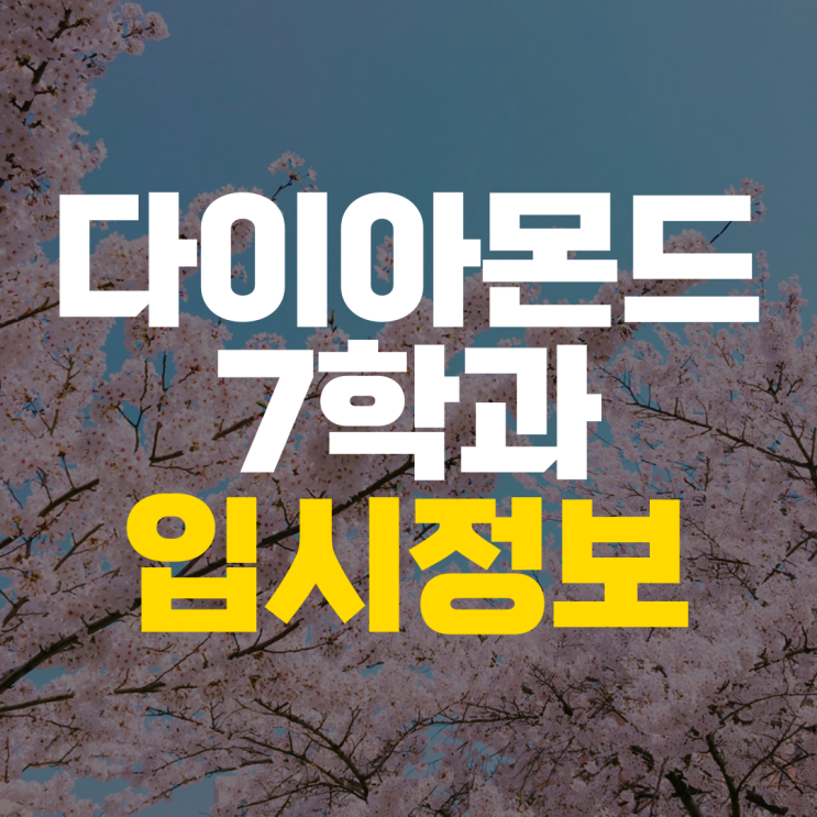 한양대학교 다이아몬드학과 수시 정시 수능 경쟁률 선택과목 대비해 주는 수학 물리 화학 과외 선생님