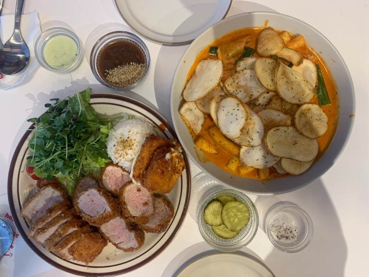  [익선동맛집해피치즈스마일]햅삐로제볶이&돈까스플레이트
