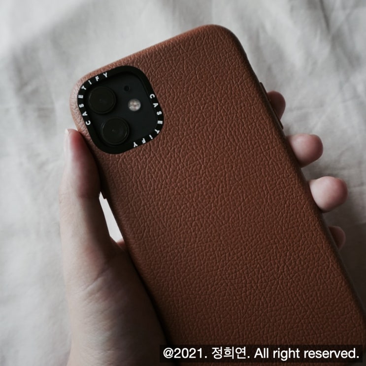  케이스티파이 아이폰케이스,  아이폰11 레더케이스 내돈내산 후기
