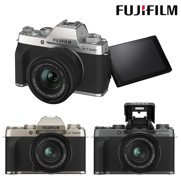 최근 인기있는 후지필름 X-T200 XC15-45mm kit 미러리스카메라, 샴페인골드 좋아요 최근 인기있는 후지필름 X-T200 XC15-45mm kit 미러리스카메라, 샴페인골드 좋아요