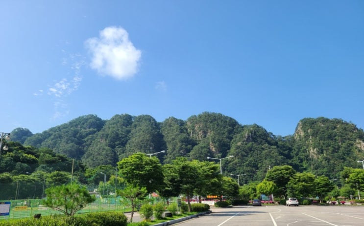 100대명산-80, 홍천 팔봉산 등산코스(팔봉산 유원지~1봉~2봉~원점)