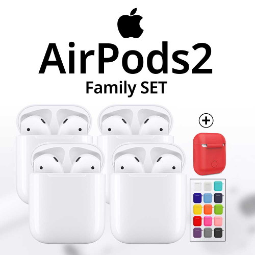 후기가 좋은 애플 [애플정품] 에어팟 2세대 유선충전 Airpods2 가족세트2(4개), 선택완료, 기본구성 추천합니다