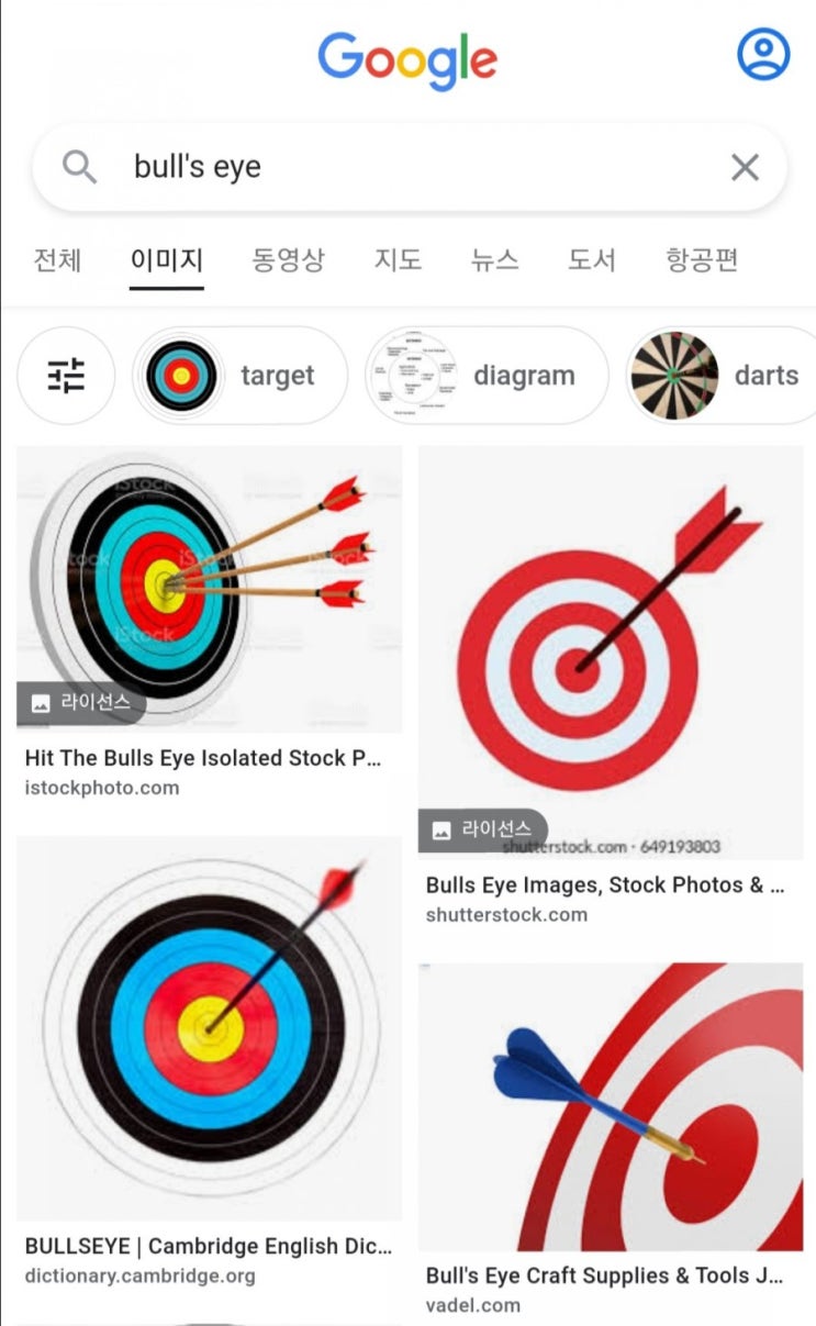  [짧은영영단어장] bull's eye