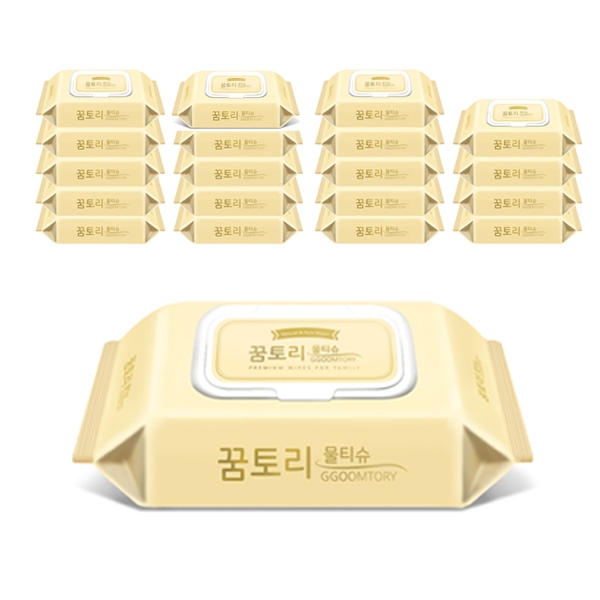 리뷰가 좋은 꿈토리물티슈 더 도톰한 골드 캡형 엠보싱, 60매, 20개 ··· 리뷰가 좋은 꿈토리물티슈 더 도톰한 골드 캡형 엠보싱, 60매, 20개 ···