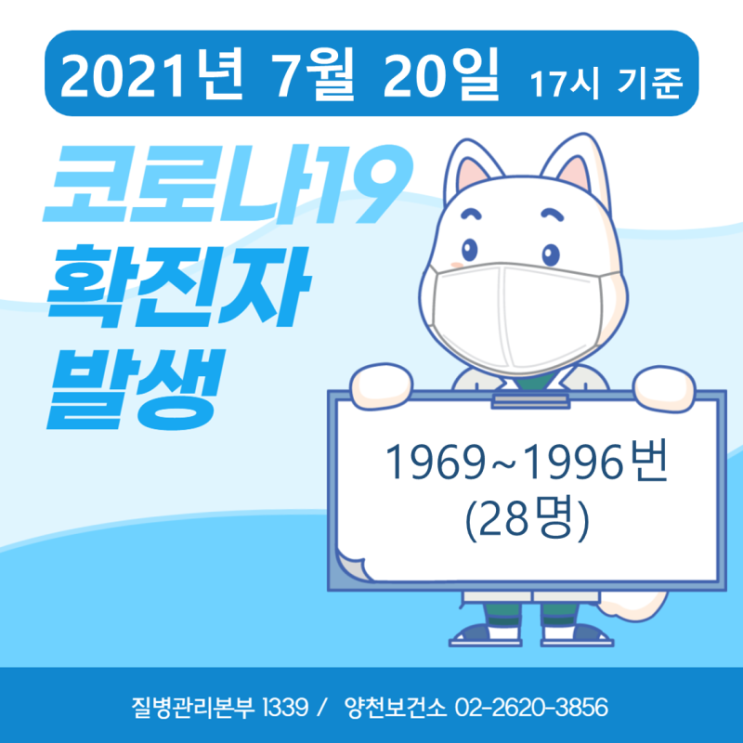  1969~1996번째 확진자 발생 안내