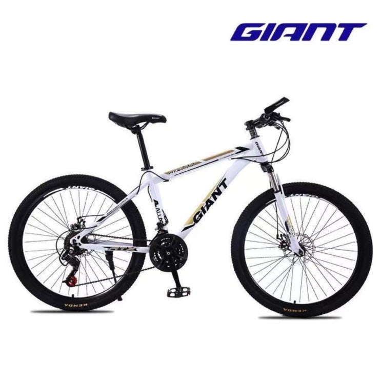 리뷰가 좋은 GIANT 자이언트 변속 산악 MTB 자전거 알루미늄, 27.5인치cm, 777 화이트골드 고탄소강 + 24단 좋아요