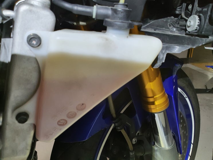  YZF-R1 2016 - 냉각수 변화체크 기준점 20210712