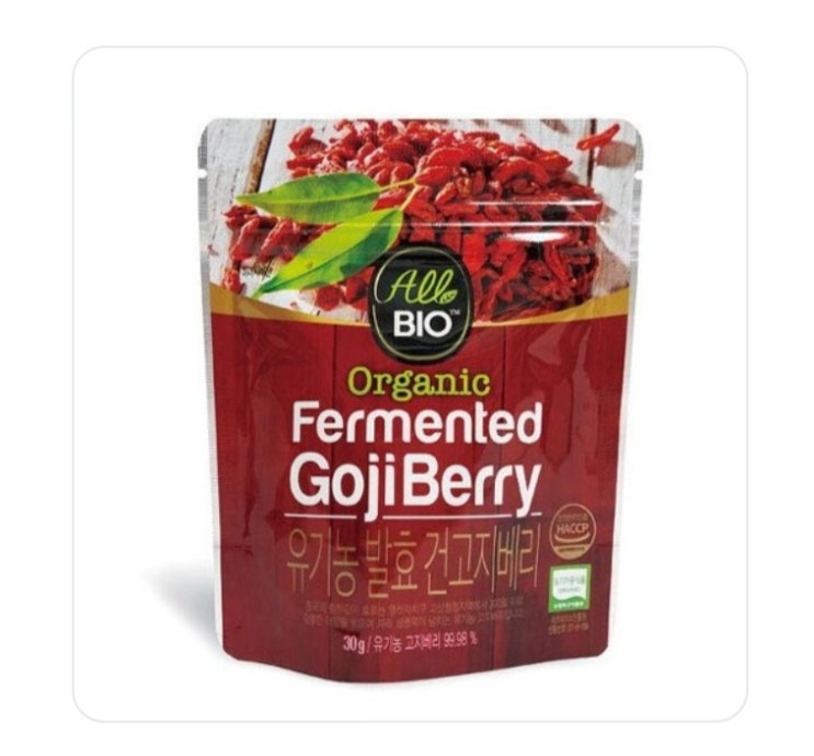 유기농 발효 건고지베리(구기자) 30g 유기농 발효 건고지베리(구기자) 30g