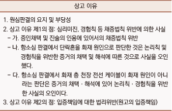 “화재 현장조사서에 대한 반론인가? 반대급부인가? 진정한 의견인가?- Ⅳ”