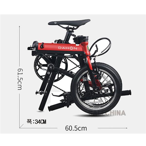 가성비 뛰어난 다혼 DAHON K3 14인치 3단 7.9kg 초경량 미니벨로 접이식 자전거, 해운출고(7~15일전후), 02 레드 ···