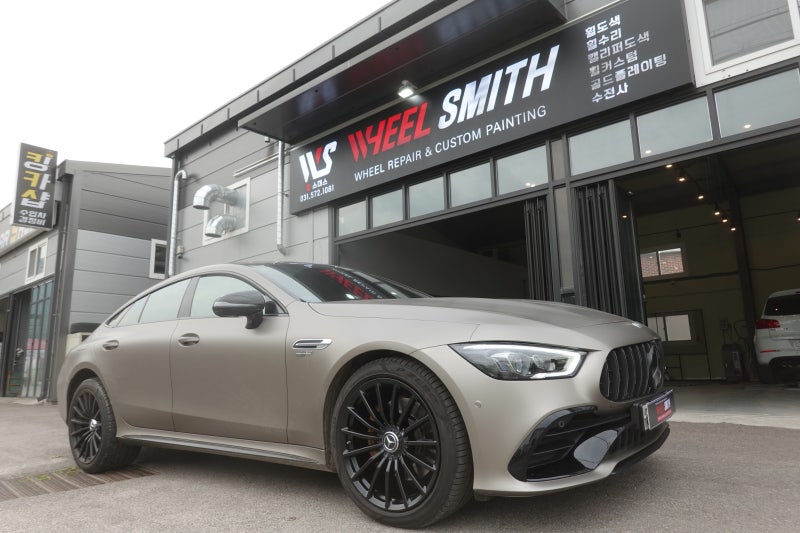 남양주 불암산로 / 휠복원/도색 / 블랙 반무광 휠 도색 / AMG GT