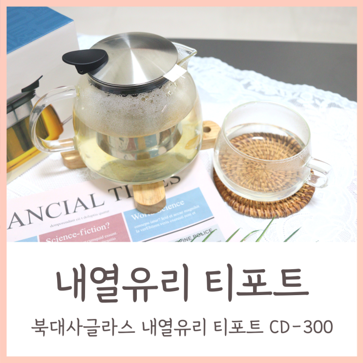 청백원 내열유리 티포트 / 북대사글라스로 튼튼한 티메이커 CD-300