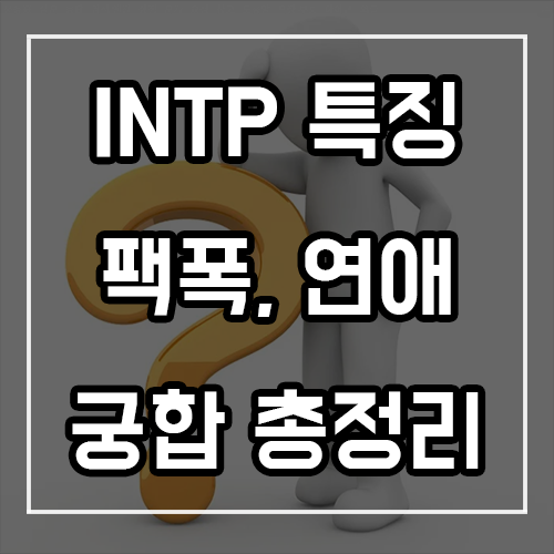 INTP 특징, 팩폭, 연애, 궁합 총정리