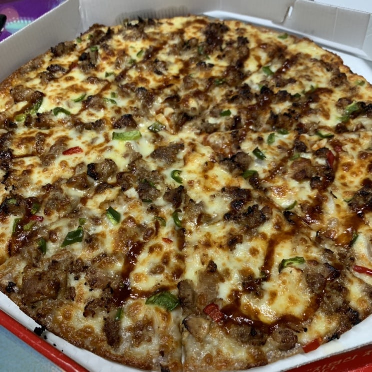  자가제빵 선명희피자 공도점 바싹불고기 맛있네