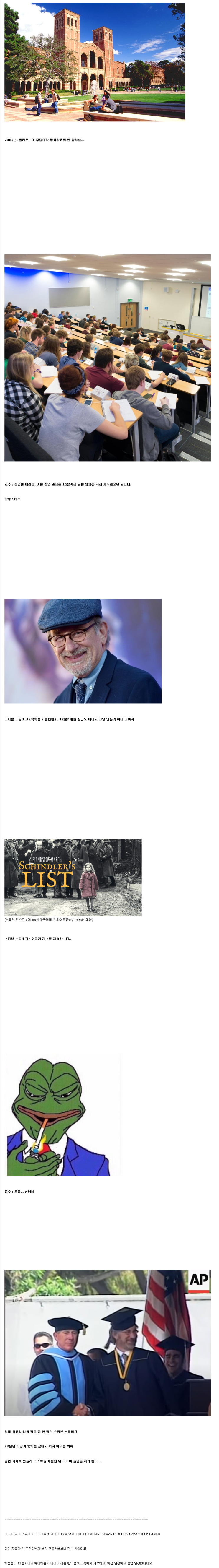  33년만에 학사 학위를 딴 스티븐 스필버그