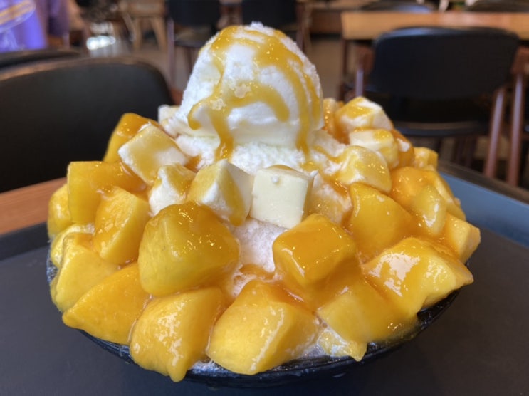  동탄 폭염엔 : 설빙 망고빙수