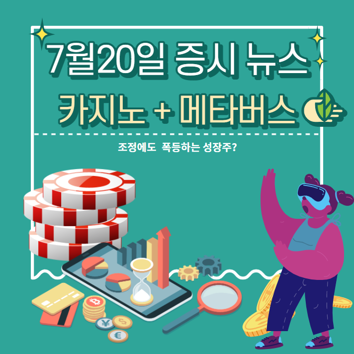  7월20일 증시이슈 : 조정에도 급등한 카지노 관련주+메타버스 관련주