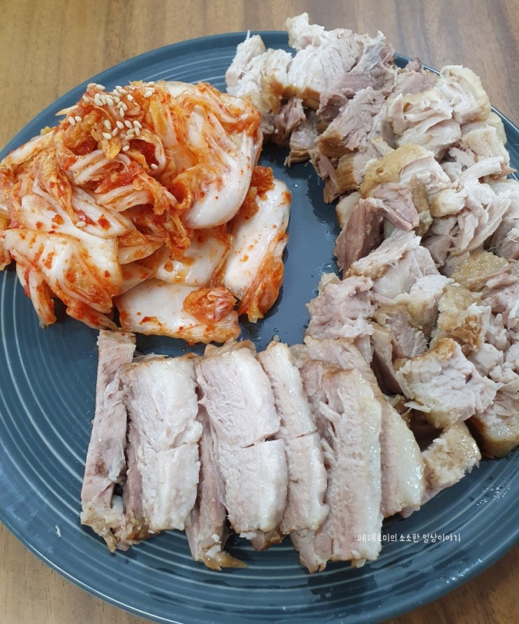  중복엔 몸보신용 수육과 겉절이 만들기 (초간단 겉절이 양념)