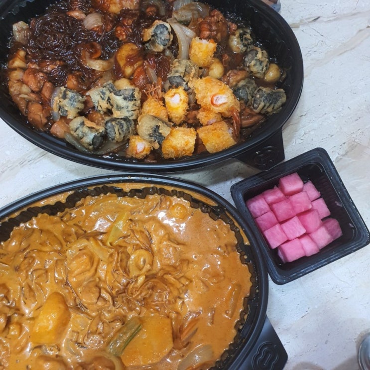  찜닭은 역시 찜닭브랜드No1 두찜이 최고(로제찜닭, 까만찜닭)