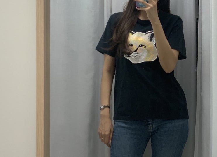  [의류] 메종키츠네 티셔츠 사이즈 리뷰 (여성, 남성 사이즈 팁)