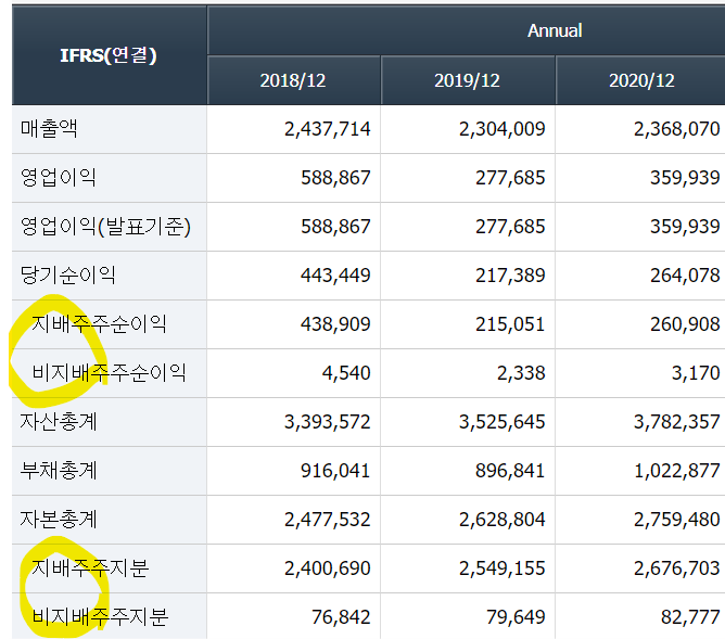 [사전] 회계기초 2부. 지배/비지배