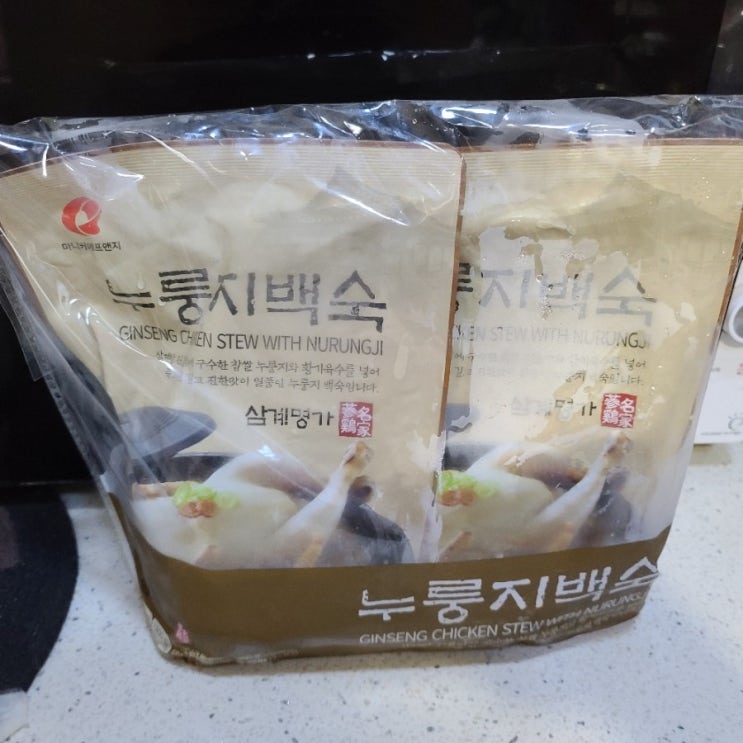  간편한 삼계탕 키트 추천 마니커 누룽지 닭백숙