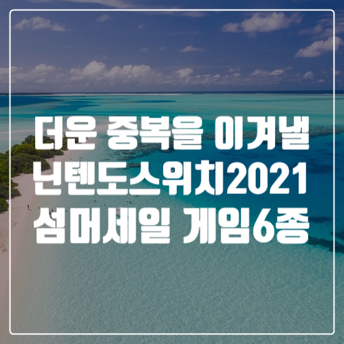  36도의 무더운 중복, 삼계탕과 함께 닌텐도스위치 2021 썸머세일 게임추천!