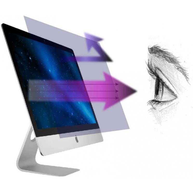 인기 많은 27인치 Apple iMac과 호환되는 안티 블루 라이트 스크린 프로텍터 2팩과 함께 제공되며 블루라이트를 여과하고 컴퓨터 눈의 피, 단일옵션 추천합니다