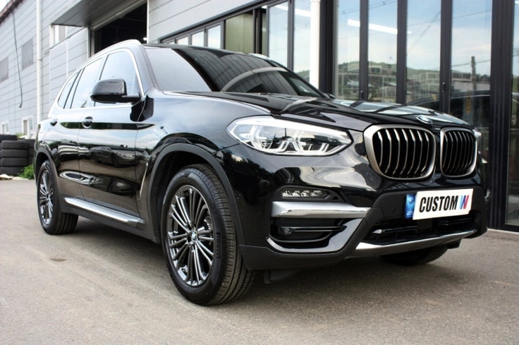  BMW X3 고스트 크롬 휠도색