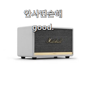  입소문탄 마샬스피커액톤2 좋은물건 정말 만족한다구요.