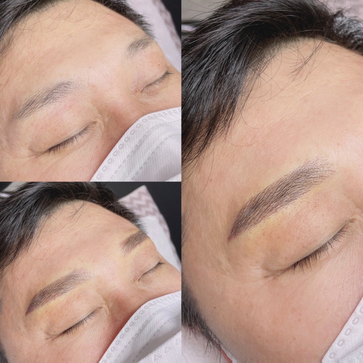  [ 평택남자눈썹 / 안성남자눈썹 / 공도남자눈썹 / 용이동콤보눈썹 ] 시술시간은 짧고 만족도 높은 콤보눈썹 전문 빈뷰티입니다 ٩('')۶