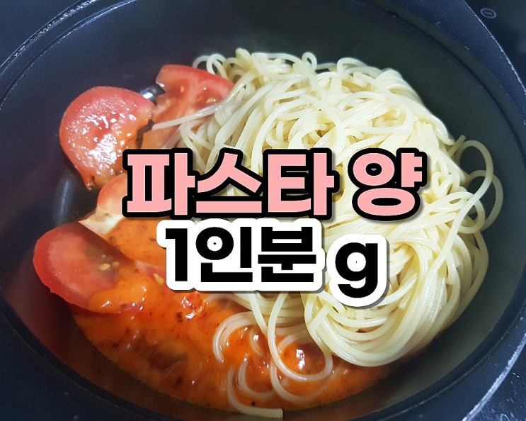  파스타 1인분 몇 g  & 파스타 1인분 양  쉽게 재기 !