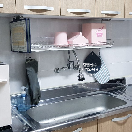  [내돈내산 후기] 퀸넥스 부착식 높이조절 식기건조대