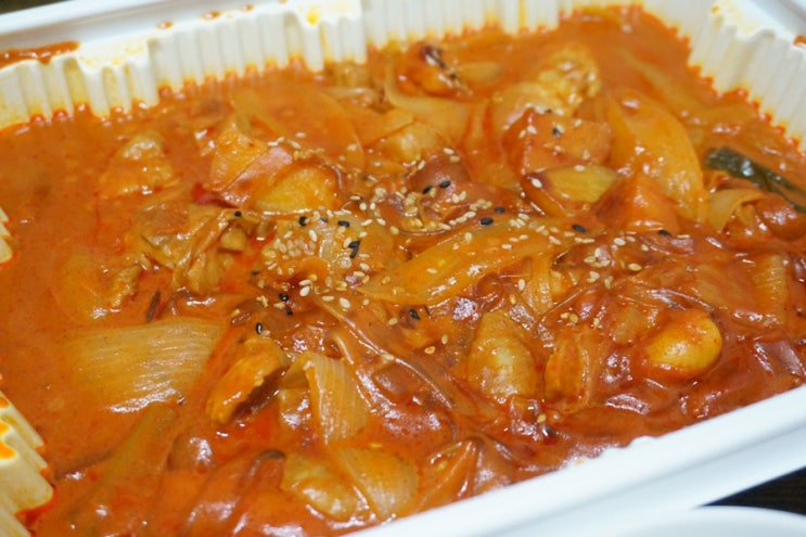  로제 찜닭 배달 맛집 '아맛나찜닭' / 매콤꾸덕한 로제 찜닭