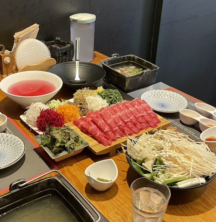  들안길 맛집 샤브막심_대구 샤브샤브맛집 / 든든한 한끼 월남쌈 @!