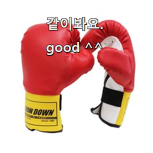  품절대란 권투글러브 상품 와이프가 인정하네요