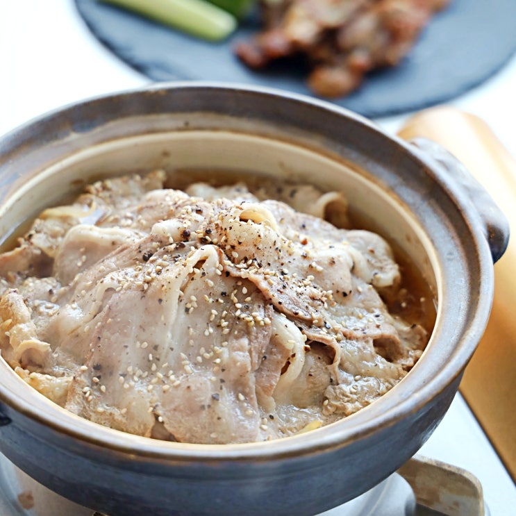  오늘 저녁 뭐먹지 대패삼겹살 요리 부타나베 삼겹살 숙주찜