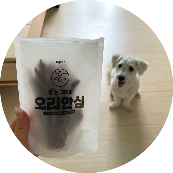  100% 국내산 강아지 수제간식 추천 : 스튜디오비글 잇는그대로 오리안심 & 오리날개