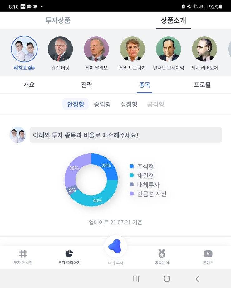 리치고 안정형 상품 투자 일지 : 네이버 블로그 리치고 안정형 상품 투자 일지 : 네이버 블로그