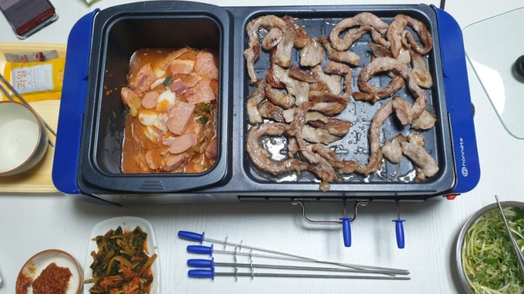  그릴팬 가정용 고기불판 오네뜨 신세개 멀티 전기그릴