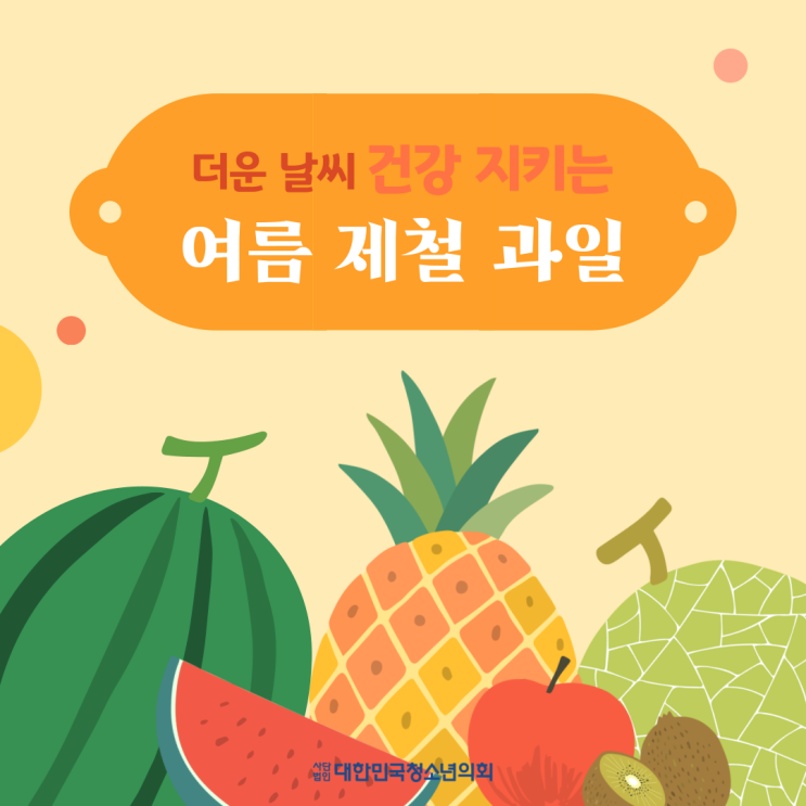 [여름] 더운 날씨 건강 지키는 여름 제철 과일