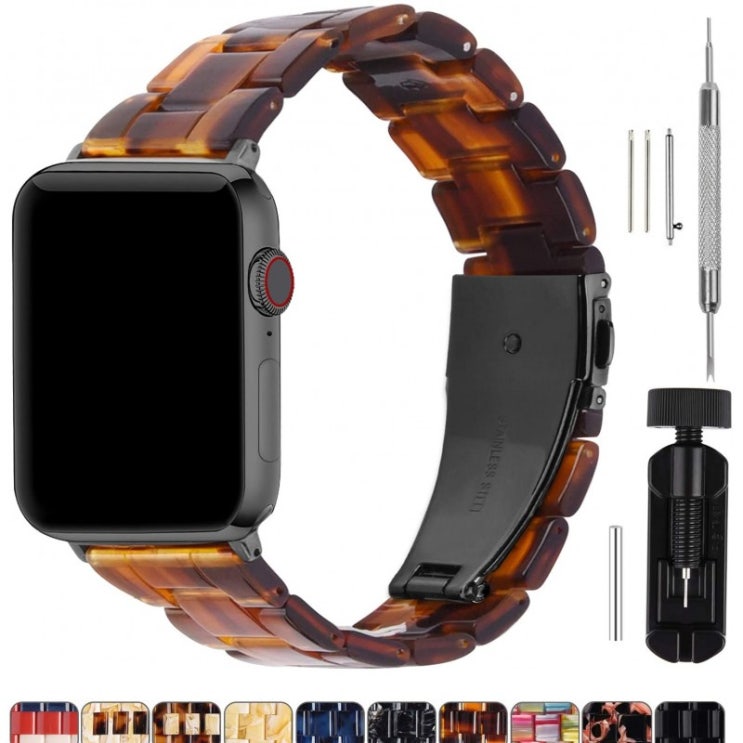 선호도 좋은 Fullmosa 호환 Apple Watch 44mm / 42mm / 40mm / 38mm iWatch SE 및 시리즈 6/5/4/3/2/1 Hermes Nike 추천해