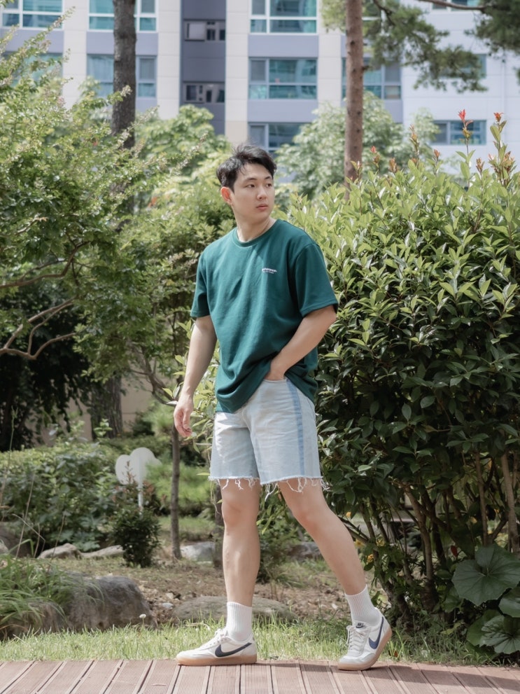  여름 옷 캐주얼 코디, 엄지척했던 두꺼운 남자 반팔 브랜드 퍼더랜스!