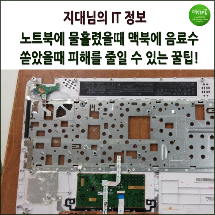  노트북에 물, 음료수 커피 흘린경우 비상처치법을 알려드림