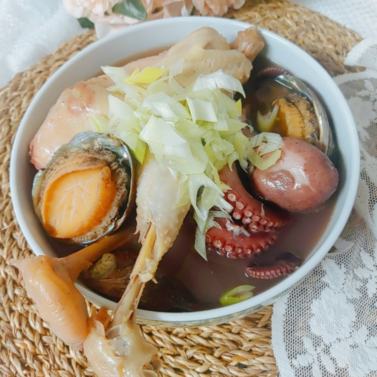  간단한 재료로 해신탕 만들기 야채육수 레시피