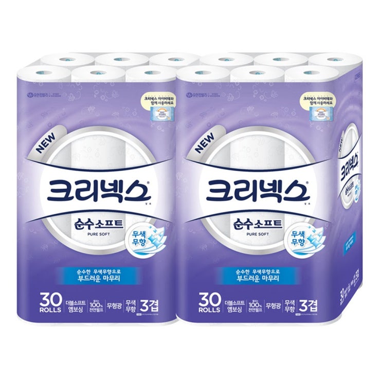 많이 찾는 크리넥스 순수 소프트 30Mx30롤 화장지 2팩 ··· 많이 찾는 크리넥스 순수 소프트 30Mx30롤 화장지 2팩 ···