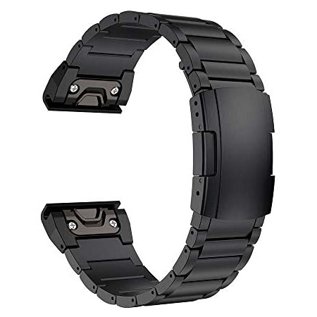 요즘 인기있는 가민 택틱스 델타솔라 티타늄 시계줄 밴드 V02 스트랩 LDFAS Fenix 6X5X Plus Band 26mm Titanium Metal, One Color, On