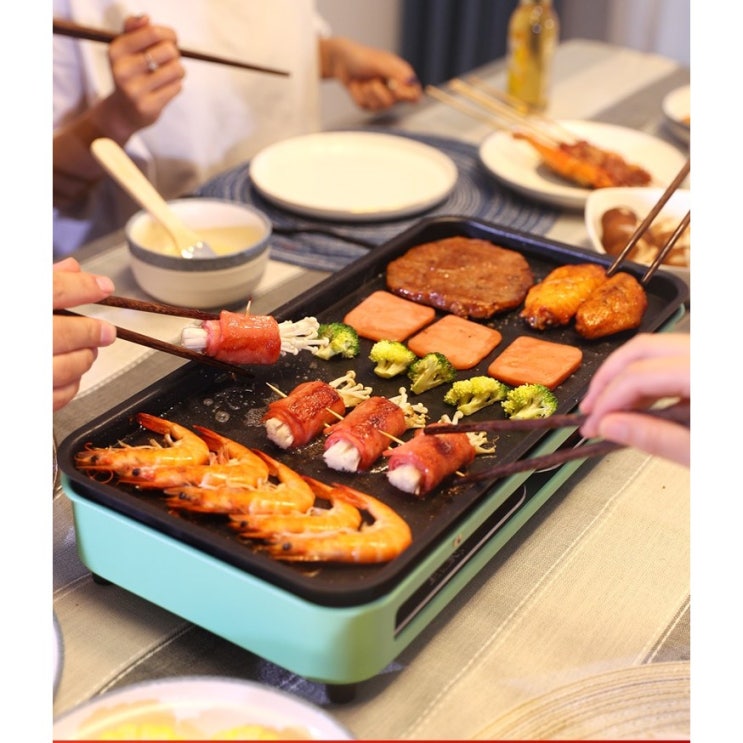 최근 인기있는 가정용 전기바베큐 무연 멀티 화로 박세리 전기그릴 미니그릴 꼬치그릴 팬(2컬러), 민트, 기본형 추천합니다 최근 인기있는 가정용 전기바베큐 무연 멀티 화로 박세리 전기그릴 미니그릴 꼬치그릴 팬(2컬러), 민트, 기본형 추천합니다