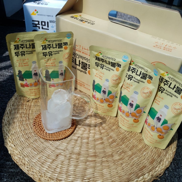  아침대용 비건두유 국민제주나물콩두유:저칼로리 두유추천!!!
